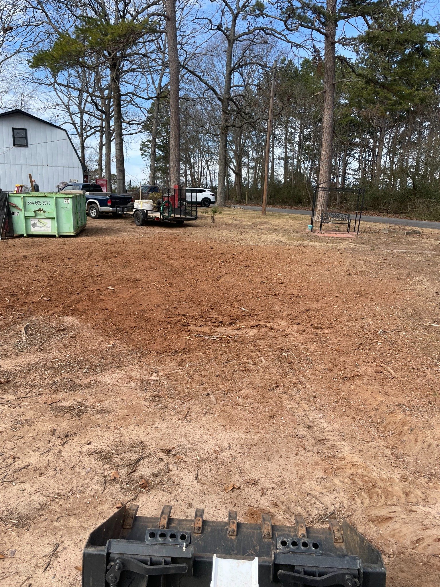 After stump grinding project 15