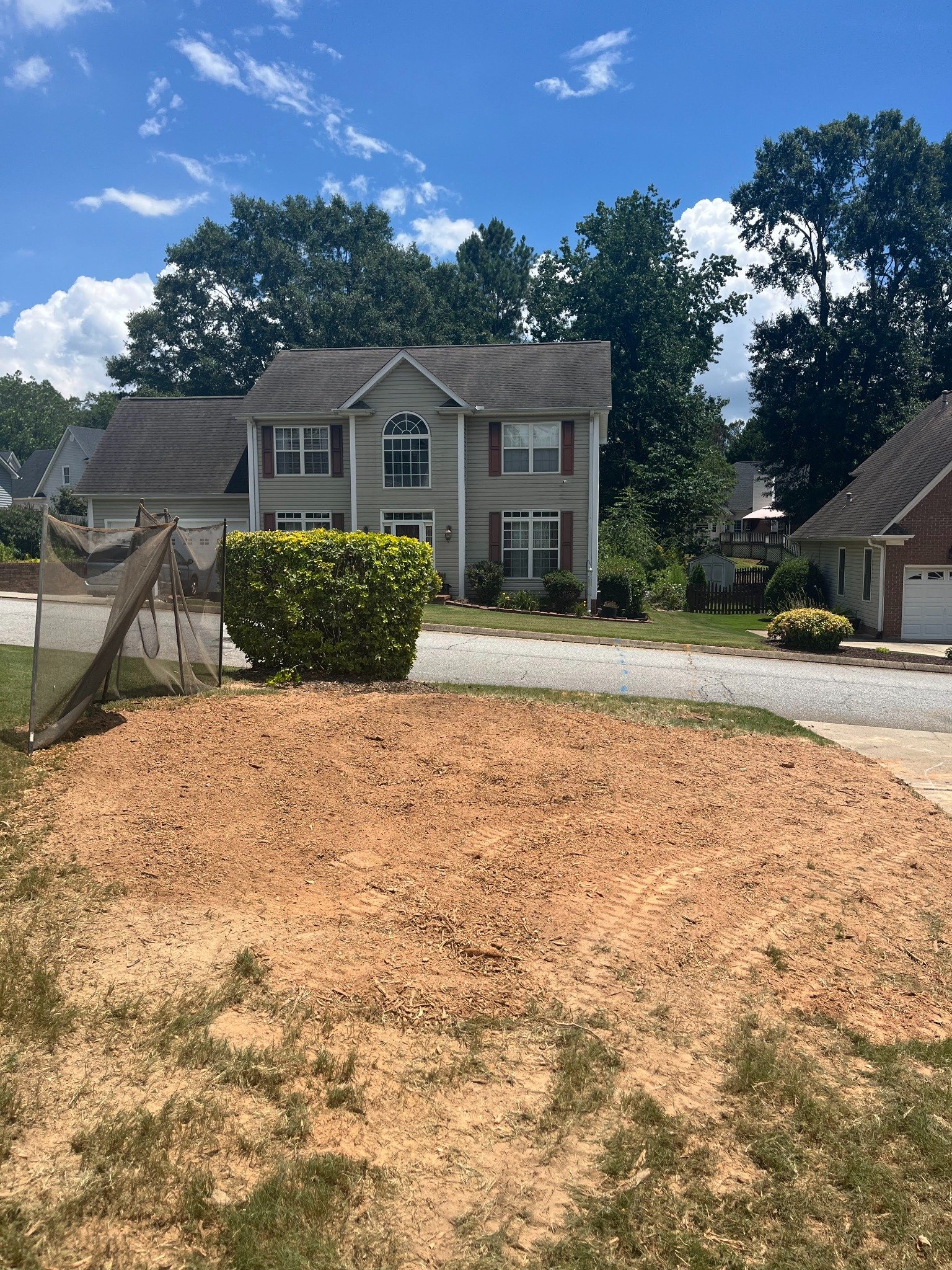 After stump grinding project 7