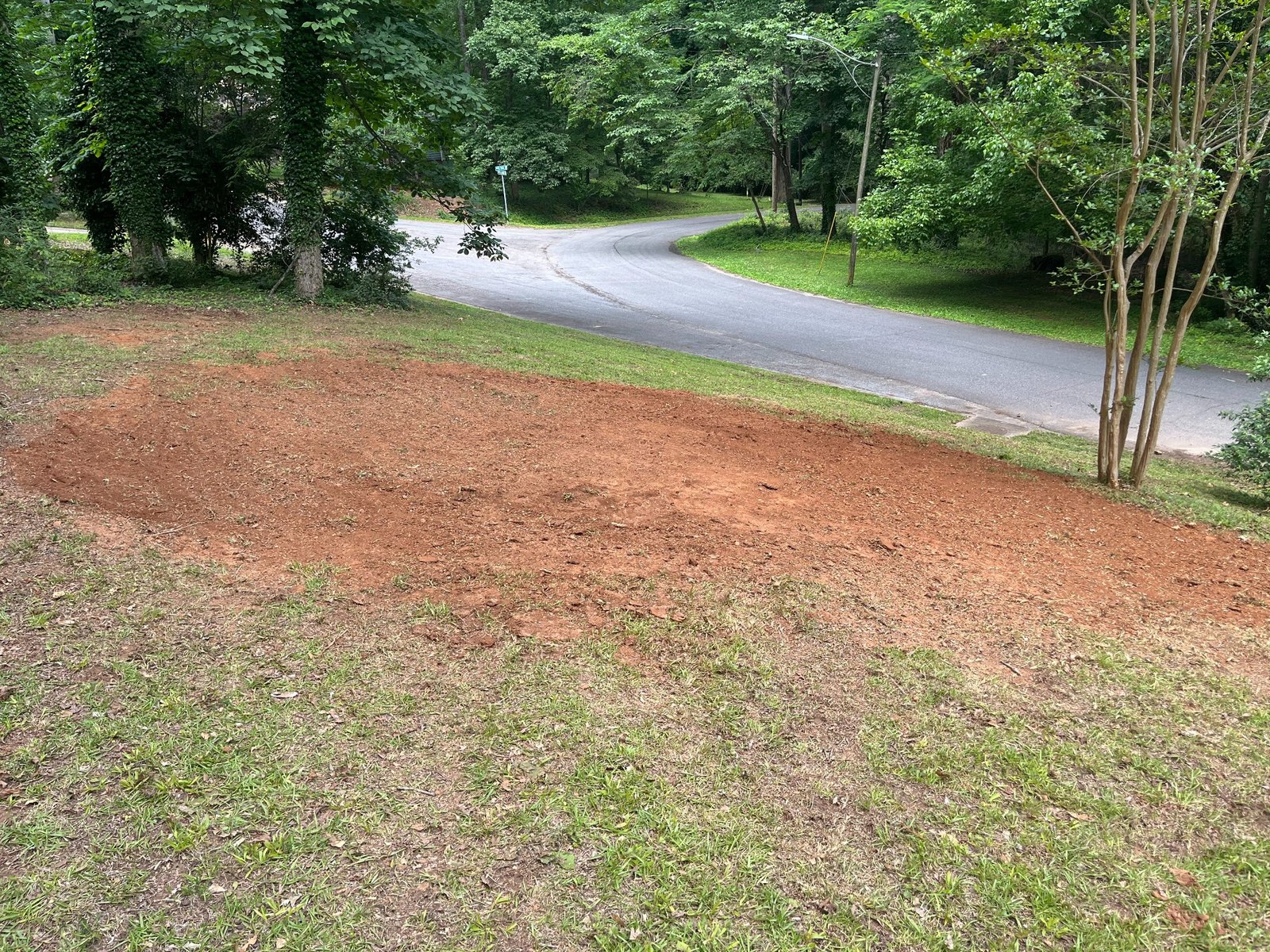 After stump grinding in Lyman SC
